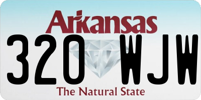 AR license plate 320WJW