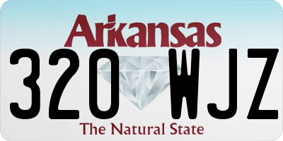 AR license plate 320WJZ