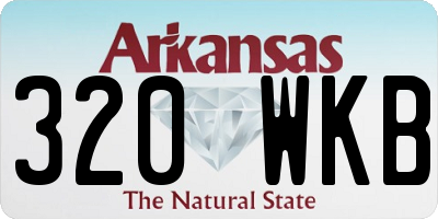 AR license plate 320WKB