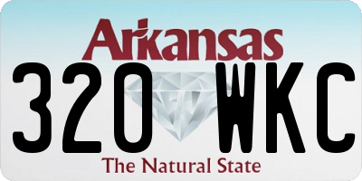 AR license plate 320WKC