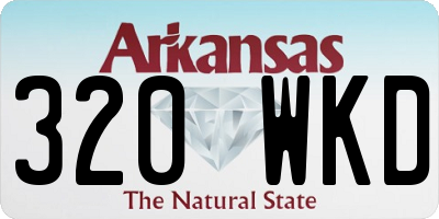 AR license plate 320WKD