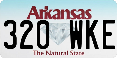 AR license plate 320WKE