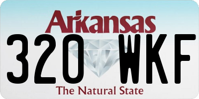 AR license plate 320WKF