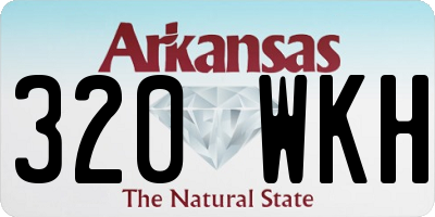 AR license plate 320WKH