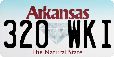 AR license plate 320WKI