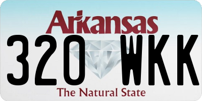 AR license plate 320WKK