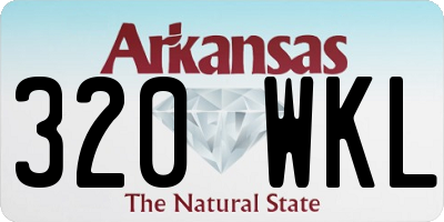 AR license plate 320WKL