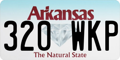 AR license plate 320WKP