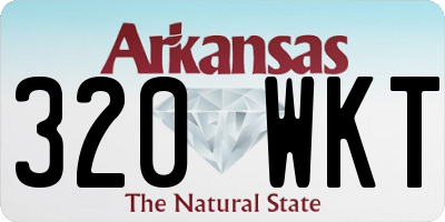 AR license plate 320WKT