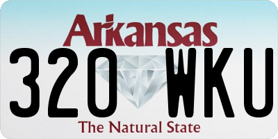 AR license plate 320WKU