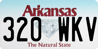 AR license plate 320WKV