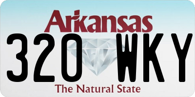 AR license plate 320WKY