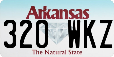 AR license plate 320WKZ