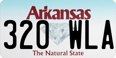 AR license plate 320WLA