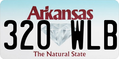 AR license plate 320WLB