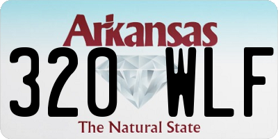 AR license plate 320WLF