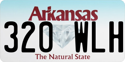 AR license plate 320WLH