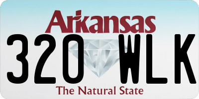 AR license plate 320WLK