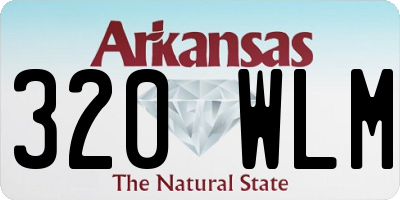 AR license plate 320WLM