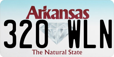 AR license plate 320WLN