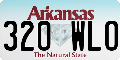 AR license plate 320WLO