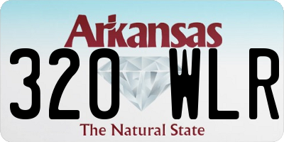 AR license plate 320WLR