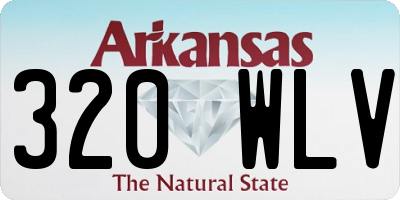 AR license plate 320WLV