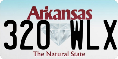 AR license plate 320WLX
