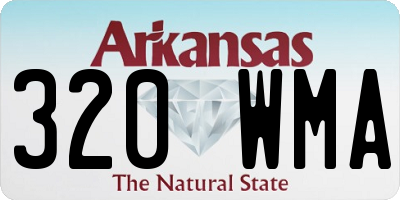 AR license plate 320WMA
