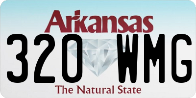 AR license plate 320WMG
