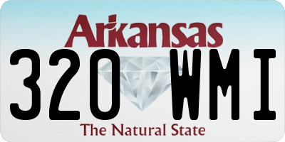 AR license plate 320WMI