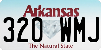 AR license plate 320WMJ