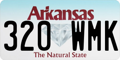 AR license plate 320WMK