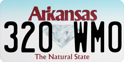 AR license plate 320WMO