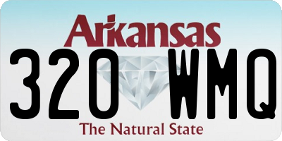 AR license plate 320WMQ