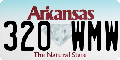 AR license plate 320WMW