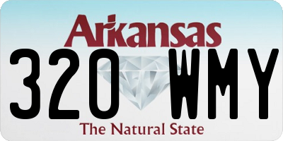 AR license plate 320WMY