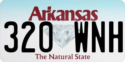 AR license plate 320WNH