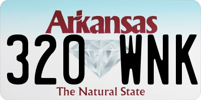 AR license plate 320WNK