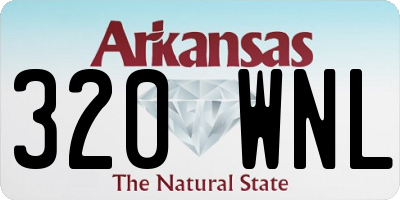 AR license plate 320WNL