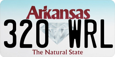 AR license plate 320WRL