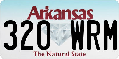 AR license plate 320WRM