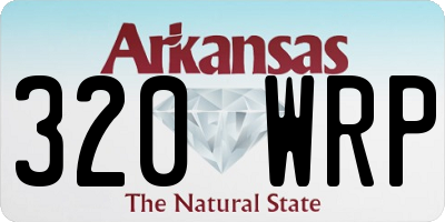 AR license plate 320WRP