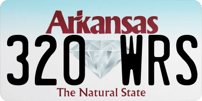 AR license plate 320WRS