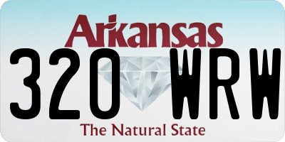 AR license plate 320WRW