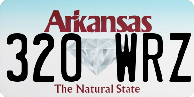 AR license plate 320WRZ