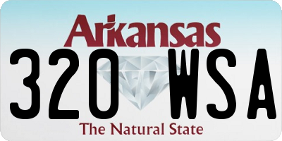 AR license plate 320WSA
