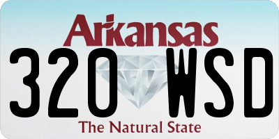 AR license plate 320WSD