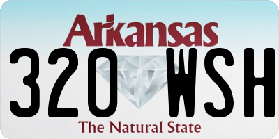 AR license plate 320WSH