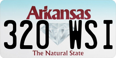 AR license plate 320WSI